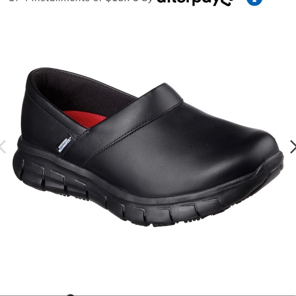 Skechers Shoes - Skechers Work Relaxed Fit: Sure Track - Bernal SR black slip resistant comfort